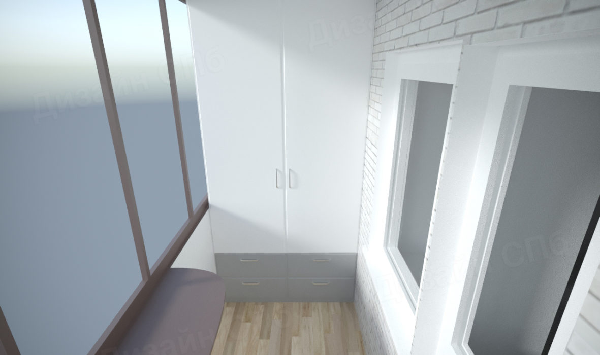 дизайн-решение балкона двухкомнатной квартиры