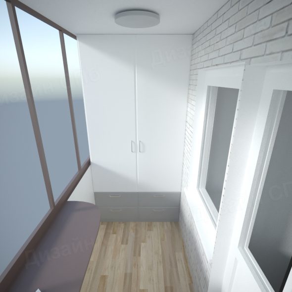 дизайн-решение балкона двухкомнатной квартиры