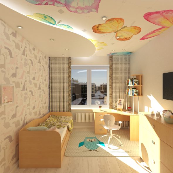 интерьерный дизайн трехкомнатной квартиры