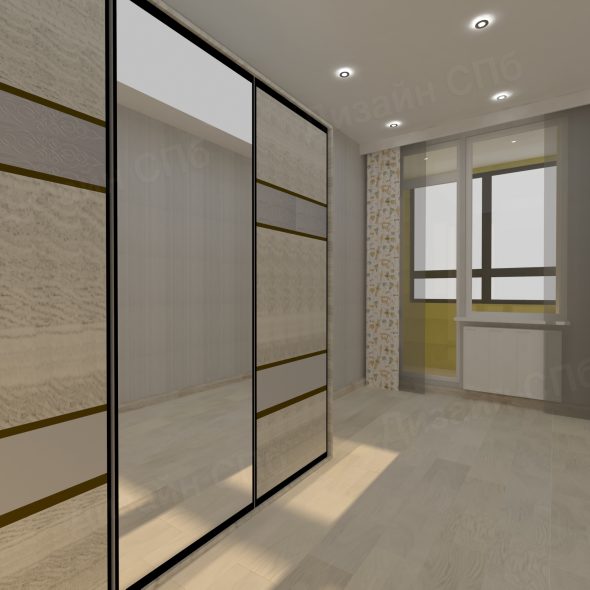 дизайн-решение интерьера трехкомнатной квартиры неоклассика