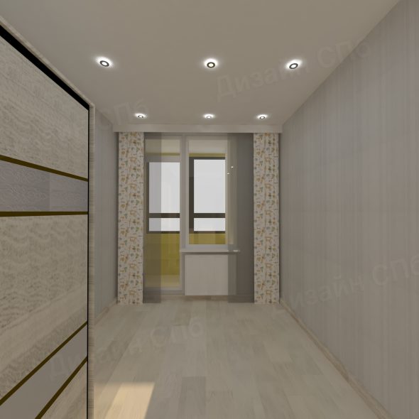 оформление интерьера трехкомнатной квартиры Питер