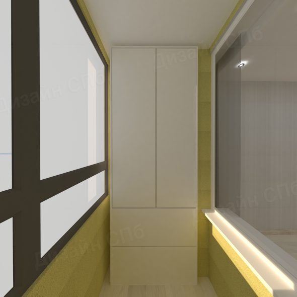 Проект дизайн интерьера трехкомнатной квартиры