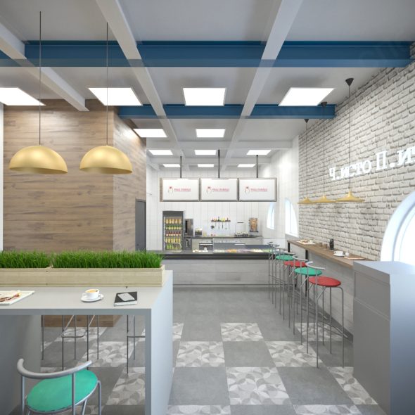 нетривиальное  интерьер-решение кафе 