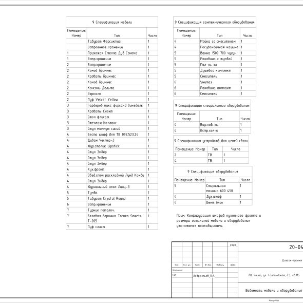 Дизайн проект квартиры черчеж