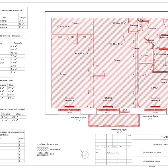 Трехкомнатная квартира интерьерный дизайн черчеж