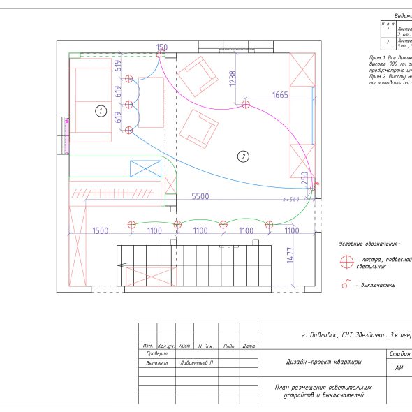 Черчеж дизайн проекта частного дома в снт 18