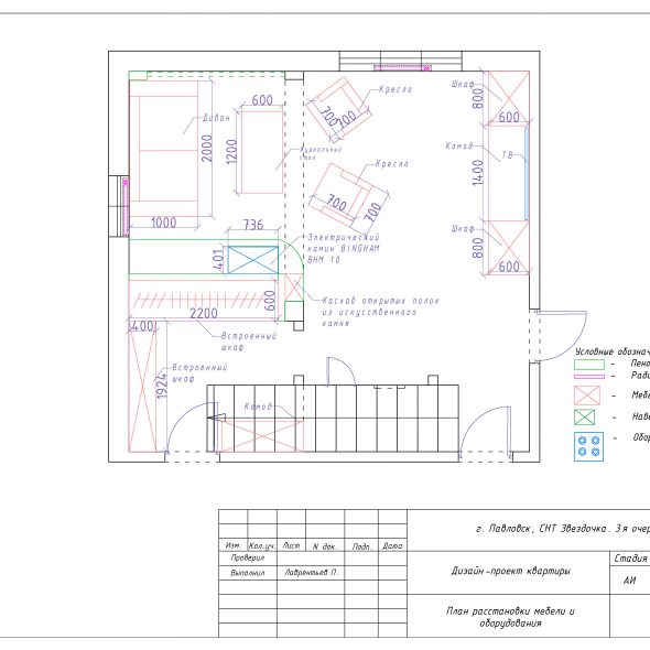 Черчеж дизайн проекта частного дома в снт 8