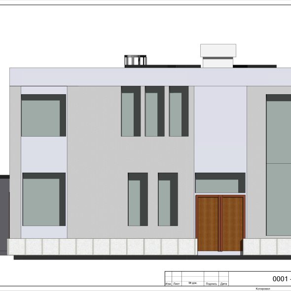 Черчеж красивого дизайн проекта частного дома 6