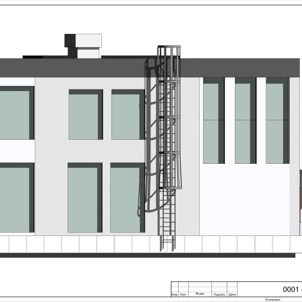Черчеж красивого дизайн проекта частного дома 8
