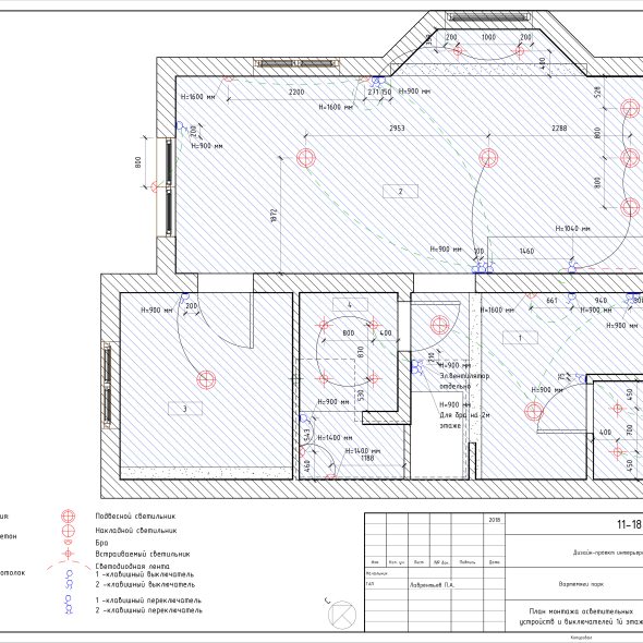 Черчеж проекта двухэтажного дома 41