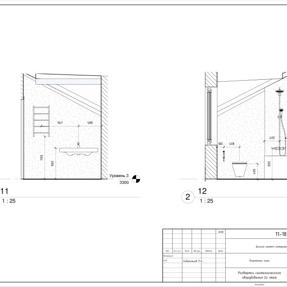 Черчеж проекта двухэтажного дома 52