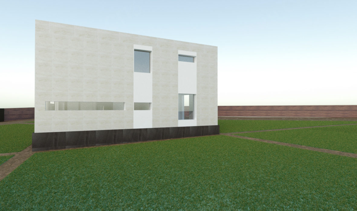 3д модель частного дома 3