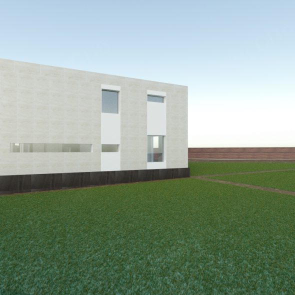 3д модель частного дома 3