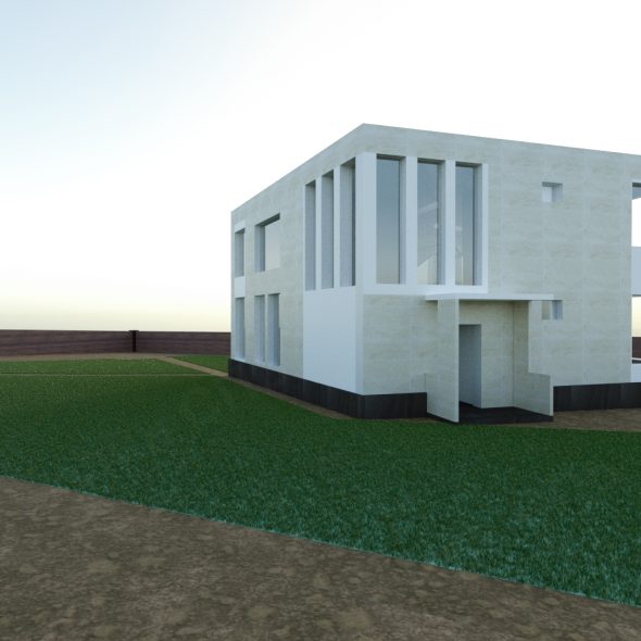 3д модель частного дома 5