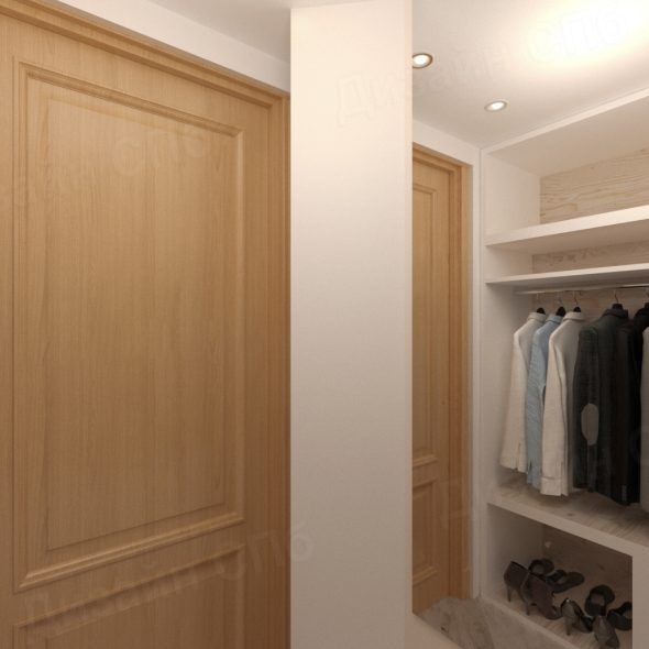 Дизайн гардероба четырехкомнатной квартиры 