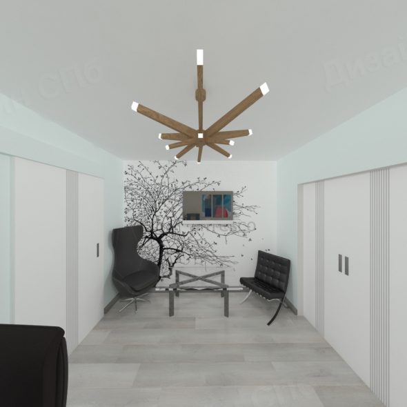 оформление гостиной скандинавский стиль светлой трехкомнатной квартиры