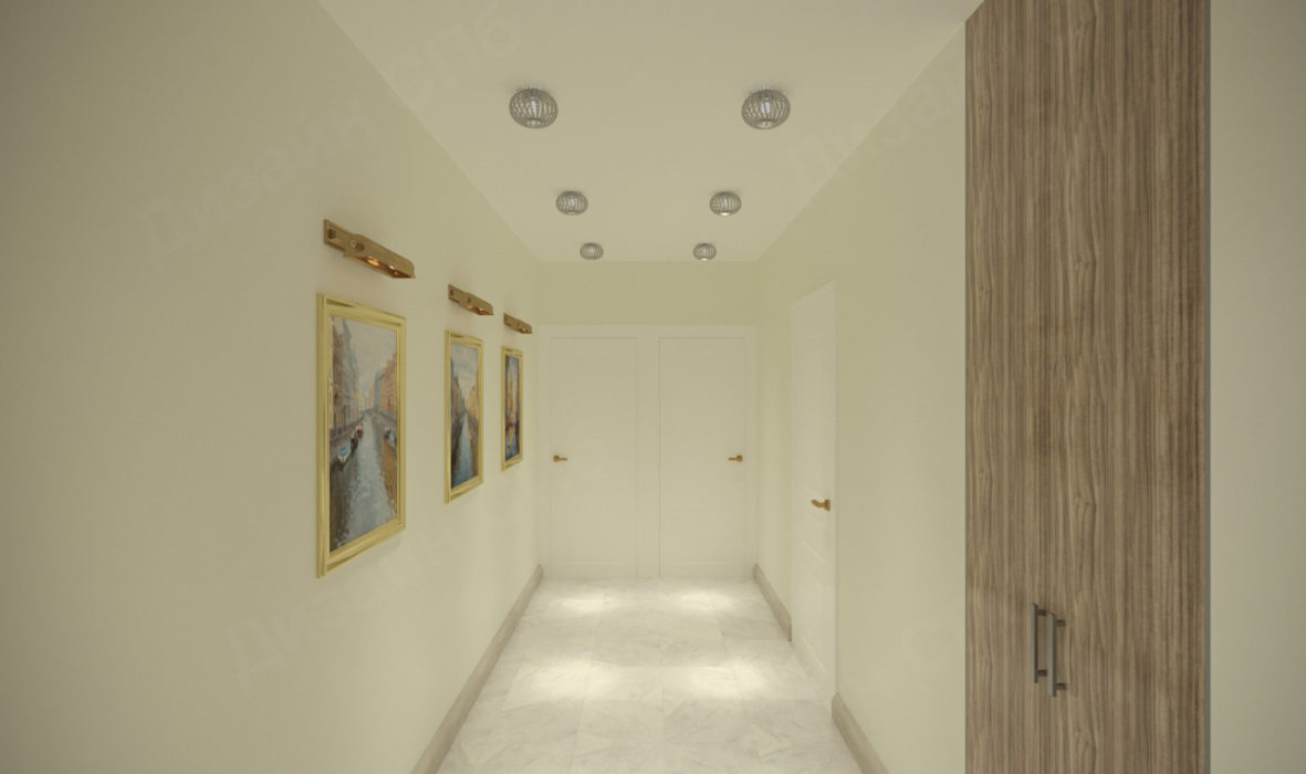 Дизайн решение для коридора трехкомнатной кв 