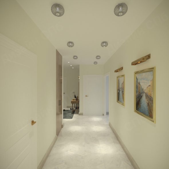 коридор квартиры в стиле лофт