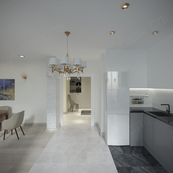 Оформление просторной кухни в стиле лофт