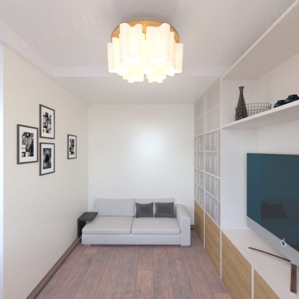 внутренний вид трехкомнатной квартиры в скандинавском стиле