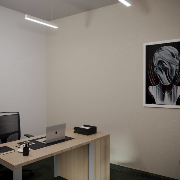 Дизайн-решение для рабочего места офисного помещения 