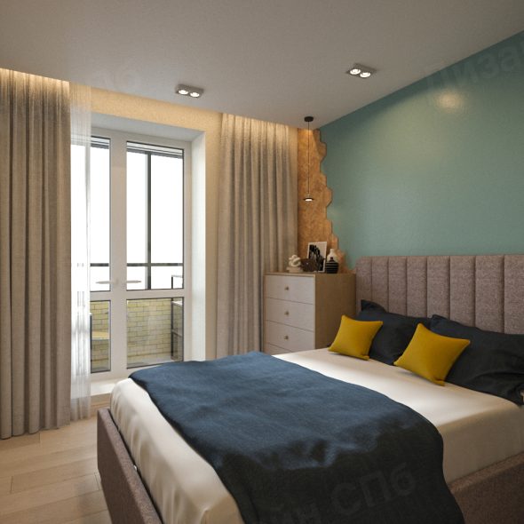 спальня квартиры в пгт дизайн неоклассицизм 