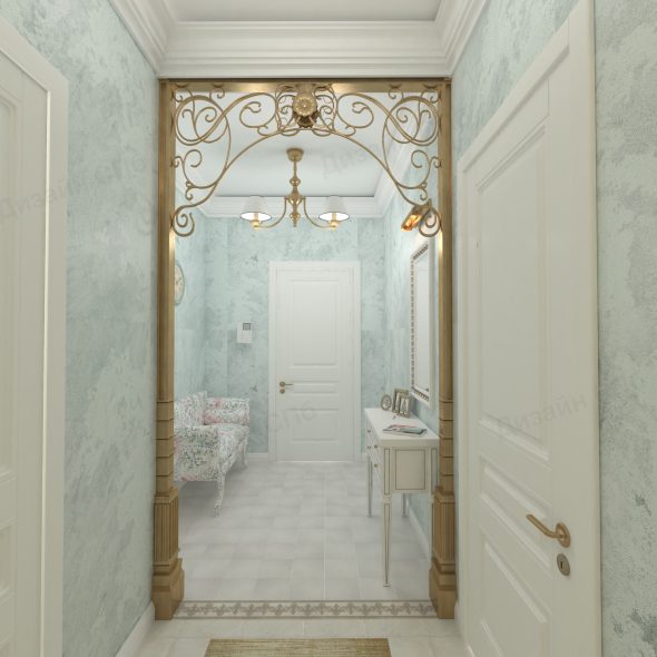 Дизайн интерьера коридора 