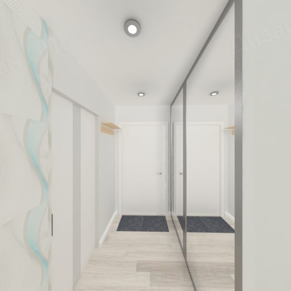 Дизайн интерьера коридора 