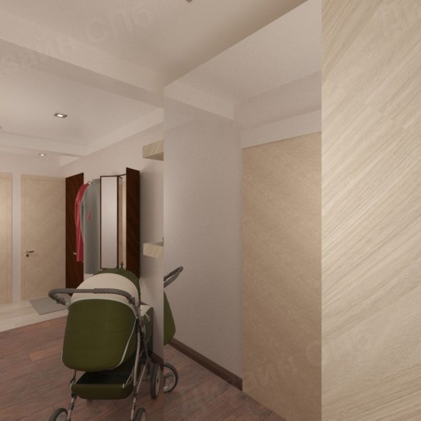 Дизайн интерьера коридора 