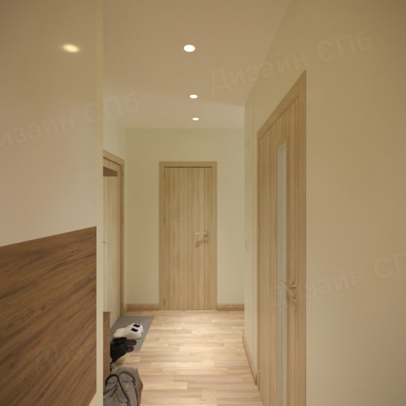 интерьер коридора двухкомнатной квартиры