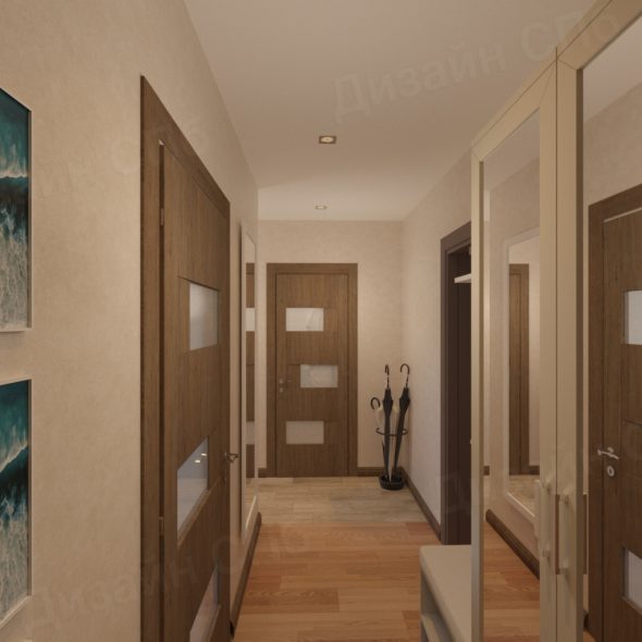 дизайн-решение в оформлении коридора 