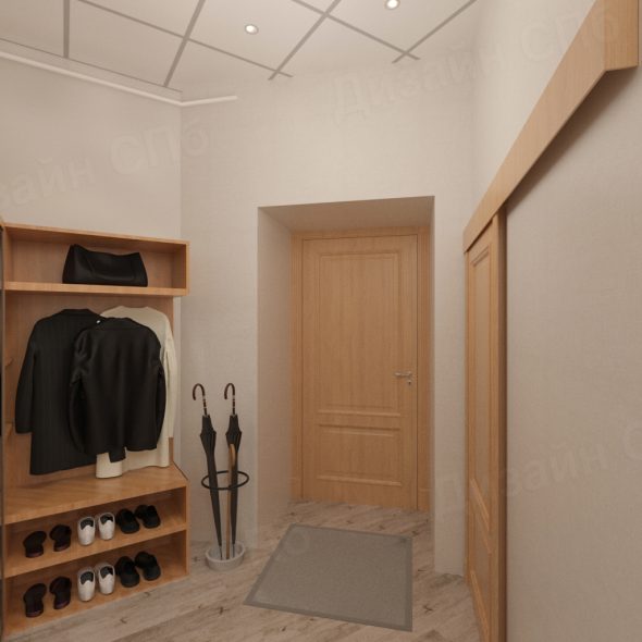 прихожая и коридор экостиль реальное изображение