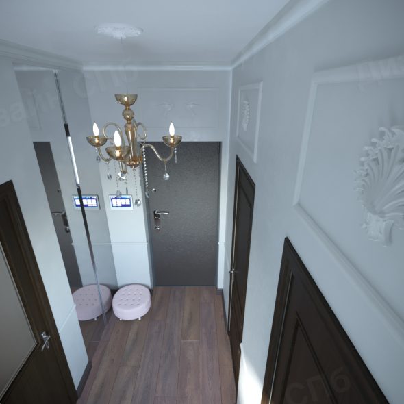 Дизайн интерьера коридора 