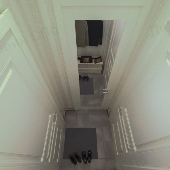 Дизайн интерьера коридора 