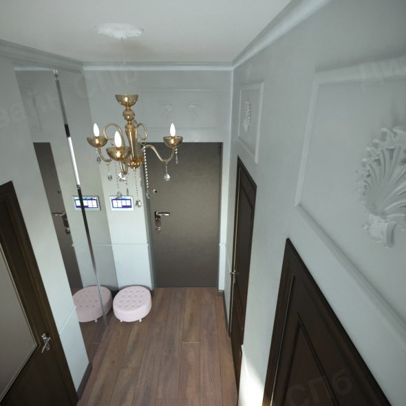 Дизайн интерьера коридора 