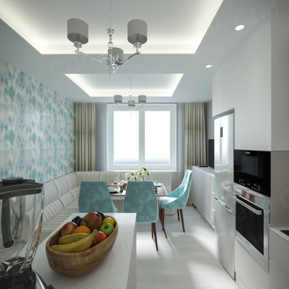 Эргономичный интерьер кухни дизайн в спб