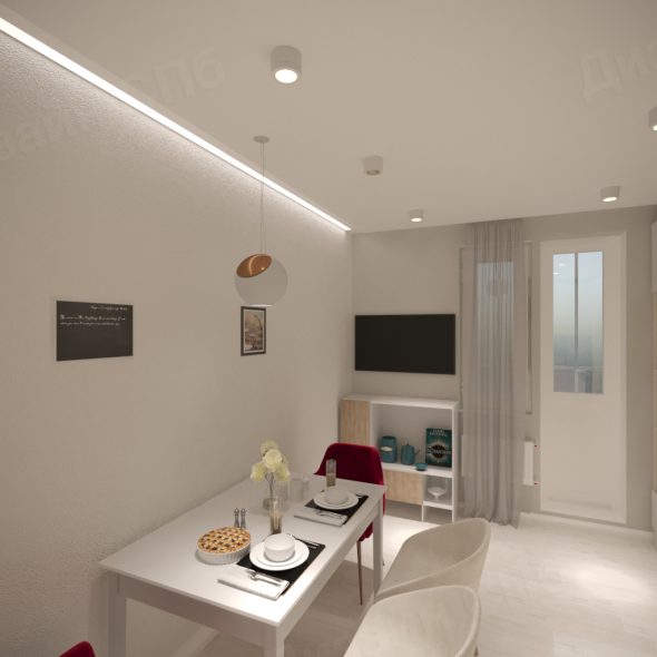 Дизайн интерьера кухни белой