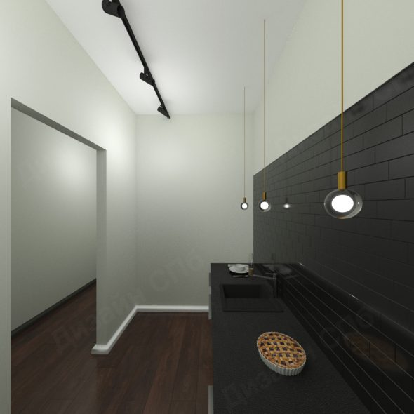 Дизайн минималистичной кухни в стиле лофт реальный