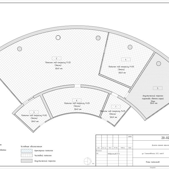 Дизайн проект офисного помещения черчеж