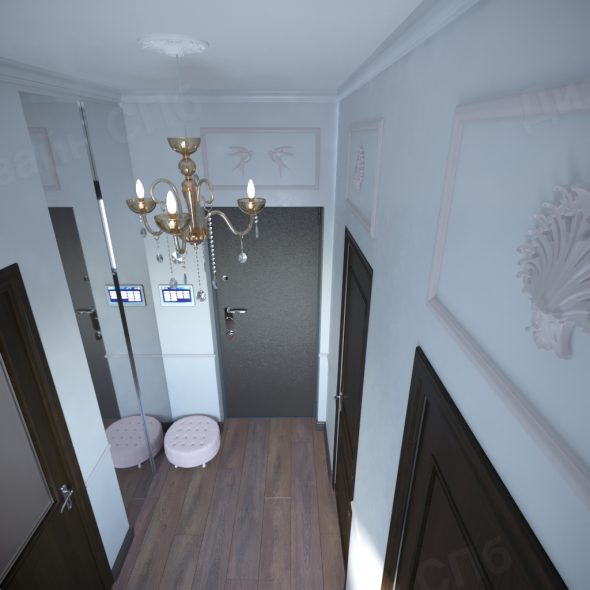 Проект однокомнатной квартиры на Приморском проспекте