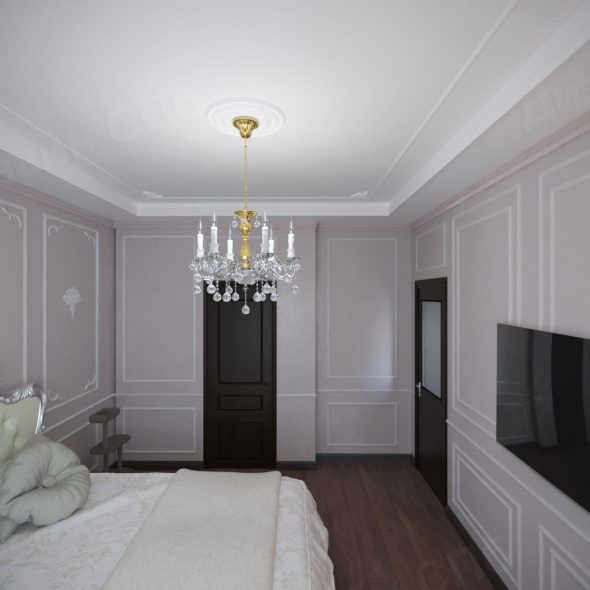 мебель и оформление стен, полов однокомнатной квартиры на Приморском проспекте