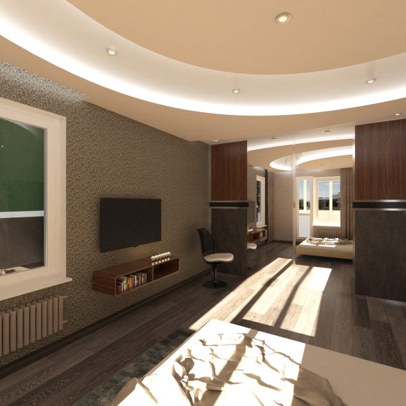 Трехкомнатная квартира дизайн интерьера