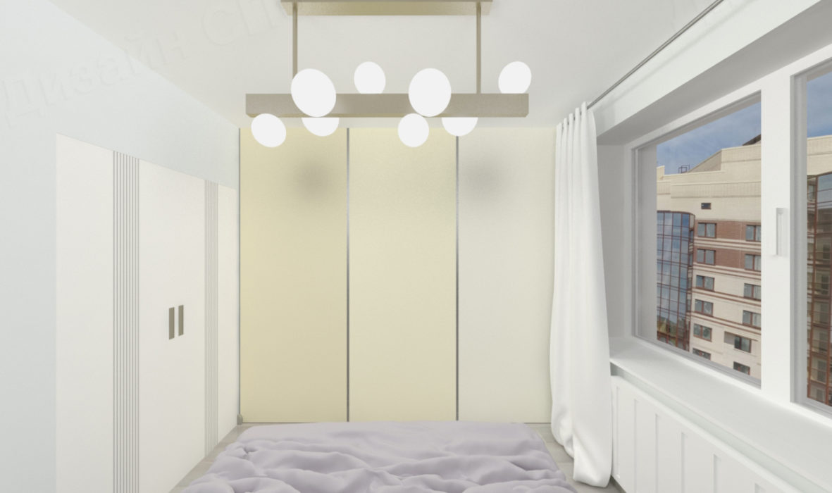 Дизайн проект светлой трехкомнатной квартиры