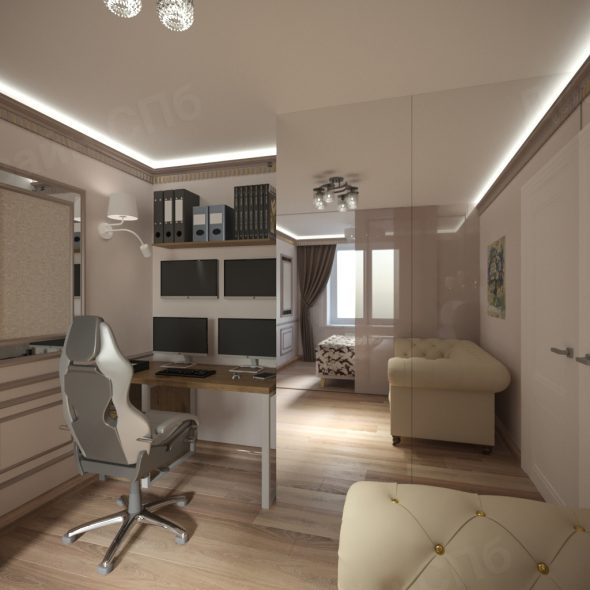 Дизайн квартиры двухкомнатной 