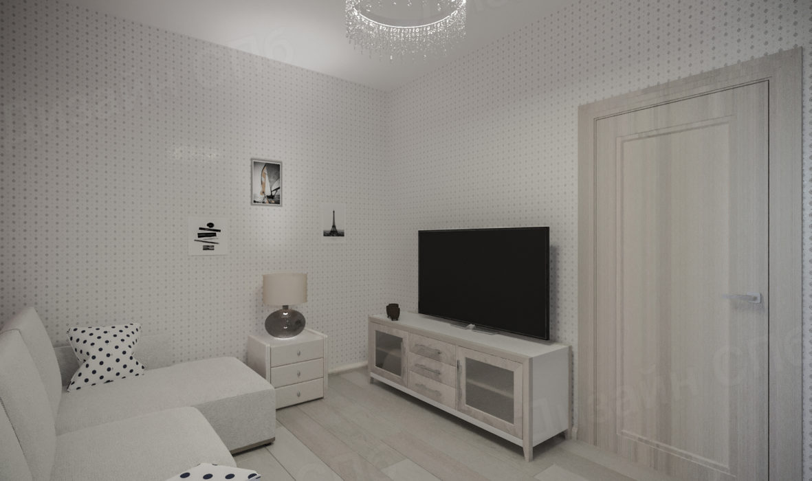 Дизайн проект трехкомнатной квартиры комната
