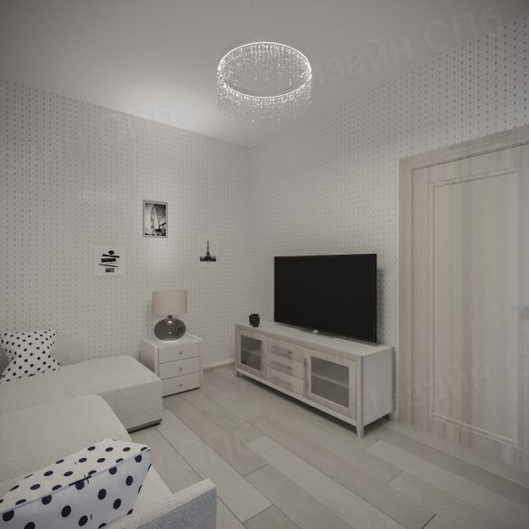 Дизайн проект трехкомнатной квартиры комната