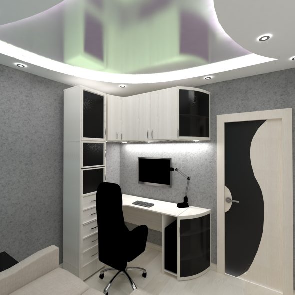 Проект дизайн интерьера трехкомнатной квартиры