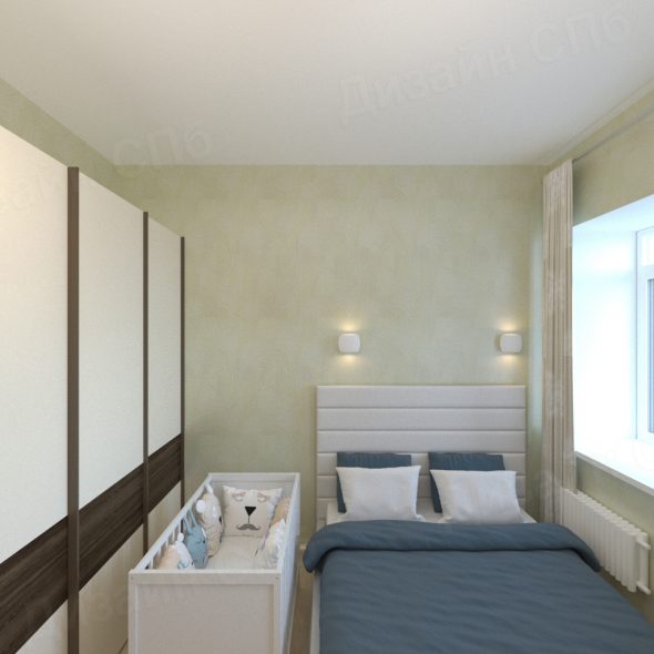 Дизайн проект четырехкомнатной квартиры спальня 