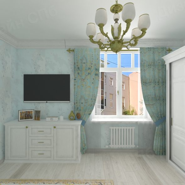 Дизайнерский проект трехкомнатной квартиры