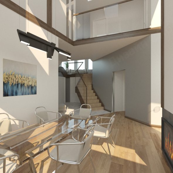 Красивый дизайн проект частного дома 17